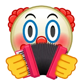 🤡 emoji Crazy Emoji • @StickEmojiBook Telegram sticker 24 of 100