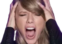 😱 emoji Taylor Swift Telegram sticker 15 of 53