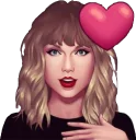 ❤️ emoji Taylor Swift Telegram sticker 24 of 53