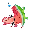 🍉 emoji Ломтик @FOXDIZIGNERLIFE Telegram sticker 17 of 22