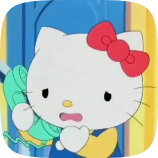 😨 emoji Sanrio gif @helloKittystickers Telegram sticker 15 of 25