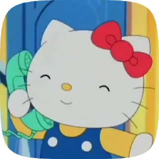 📞 emoji Sanrio gif @helloKittystickers Telegram sticker 14 of 25
