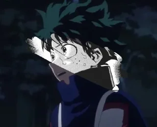 😭 emoji Hero ( @Izuku_Midoriya15_07 ) Telegram sticker 14 of 117