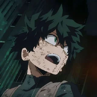 😭 emoji Hero ( @Izuku_Midoriya15_07 ) Telegram sticker 16 of 117