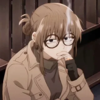 Sticker from Анко Угису🤎 @YofukashiNoUta_wc
