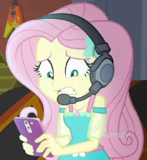 😰 emoji Флаттершай от Крокозябры Telegram sticker 11 of 92