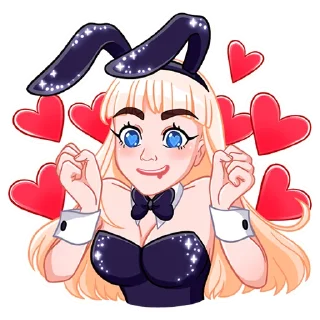 😍 emoji Каталина Блэк Telegram sticker 6 of 48