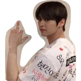 🖕 emoji минхо Telegram sticker 18 of 31