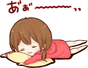😴 emoji it's girl. :: @line_stickers Telegram sticker 22 of 120