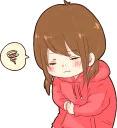 🤢 emoji it's girl. :: @line_stickers Telegram sticker 21 of 120