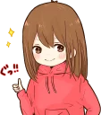 Sticker from it's girl. :: @line_stickers