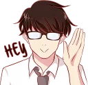 Sticker from That One Guy With Glasses. :: @line_stickers