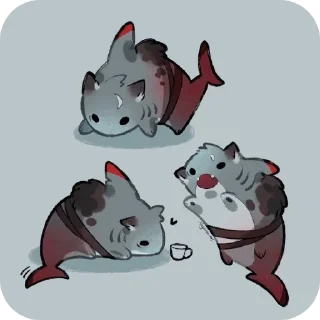 🐶 emoji Чиби Себастьян Telegram sticker 3 of 8