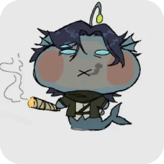 🚬 emoji Чиби Себастьян Telegram sticker 7 of 8