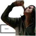 😶 emoji Jessica Jones Telegram sticker 7 of 11