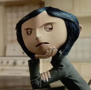🙃 emoji Coraline jones🗝️ Telegram sticker 24 of 33