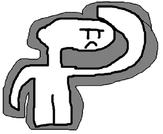🫣 emoji BlankMann Telegram sticker 10 of 19