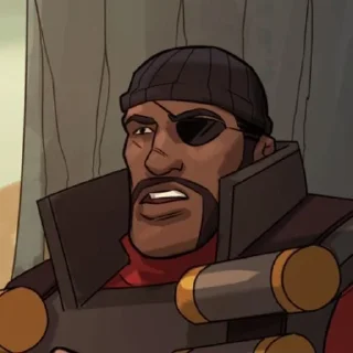 Sticker from Demoman tf2 ｡･:*:･ﾟ’☆