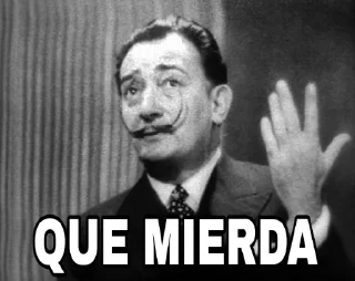 🤨 emoji Salvador Dalí Telegram sticker 15 of 18
