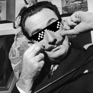 😎 emoji Salvador Dalí Telegram sticker 14 of 18