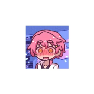 Sticker from starry flowers