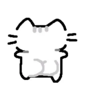 😏 emoji 🐈‍⬛ _ 🐈 Telegram sticker 8 of 39