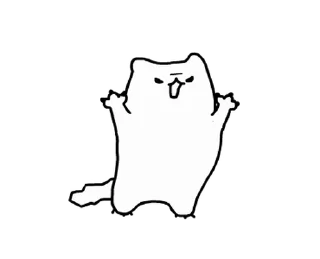 ⭐ emoji ポッキーにゃ - Busy Day @moe_sticker_bot Telegram sticker 9 of 24
