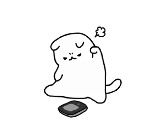 ⭐ emoji ポッキーにゃ - Busy Day @moe_sticker_bot Telegram sticker 12 of 24