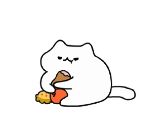 ⭐ emoji ポッキーにゃ - Busy Day @moe_sticker_bot Telegram sticker 17 of 24