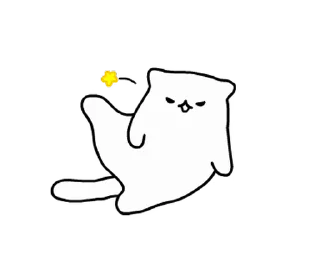 ⭐ emoji ポッキーにゃ - Busy Day @moe_sticker_bot Telegram sticker 1 of 24