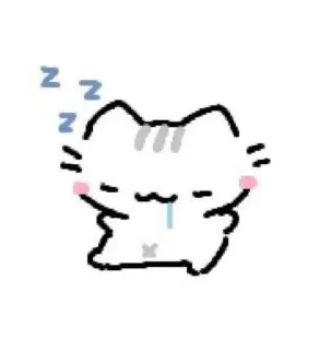 😴 emoji 🐈‍⬛ _ 🐈 Telegram sticker 15 of 39
