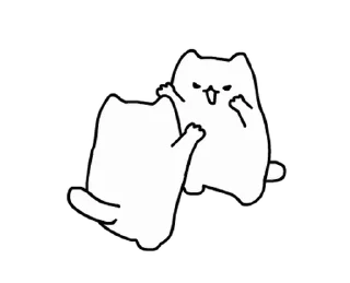 ⭐ emoji ポッキーにゃ - Busy Day @moe_sticker_bot Telegram sticker 23 of 24