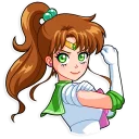 💪 emoji Sailor Moon Telegram sticker 19 of 35