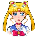 😢 emoji Sailor Moon Telegram sticker 6 of 35
