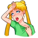 🥵 emoji Sailor Moon Telegram sticker 20 of 35