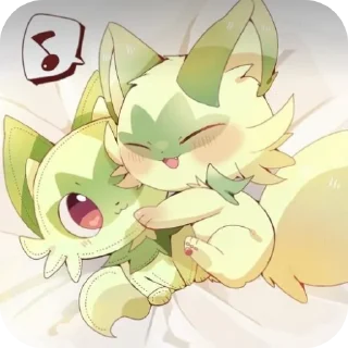 ❤ emoji 🍃:Sprigatito:🍃 Telegram sticker 16 of 36