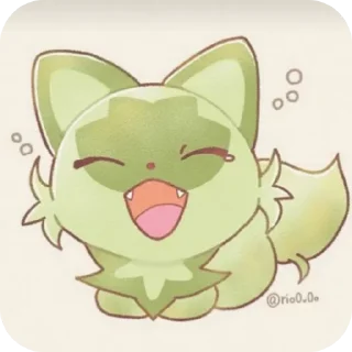 🥱 emoji 🍃:Sprigatito:🍃 Telegram sticker 8 of 36