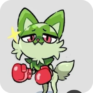 🐱 emoji 🍃:Sprigatito:🍃 Telegram sticker 19 of 36
