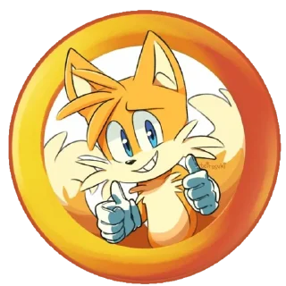 👍 emoji Tails Telegram sticker 14 of 76