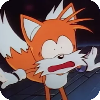 😱 emoji tails Telegram sticker 5 of 10