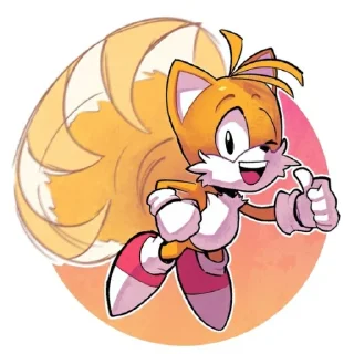 😉 emoji Tails Telegram sticker 21 of 76