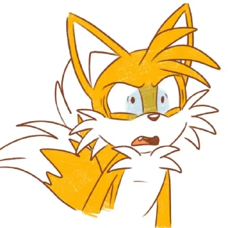 😰 emoji Tails Telegram sticker 22 of 76