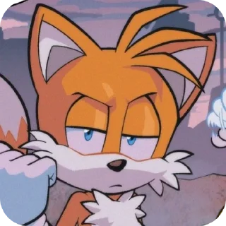 😠 emoji tails Telegram sticker 7 of 10