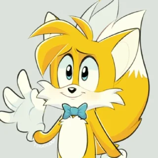 😅 emoji Tails Telegram sticker 23 of 76