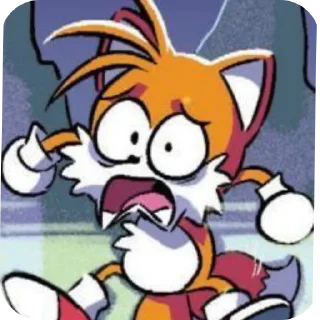 😱 emoji tails Telegram sticker 10 of 10