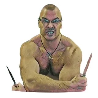 💪 emoji Тесак Telegram sticker 11 of 12