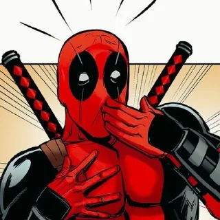 😶 emoji Deadpool ➩ @Earth928B Telegram sticker 9 of 65