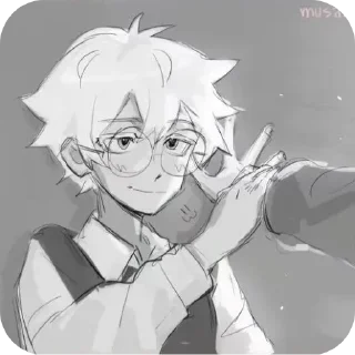 👍 emoji Рᴏʍчиᴋ+Анᴛᴏɯᴀ. Telegram sticker 17 of 111