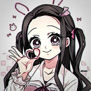 😂 emoji Незуко аниме/манга @Ctikerubot Telegram sticker 22 of 25