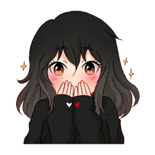 😳 emoji Послушная девочка @tg_sticks Telegram sticker 3 of 40